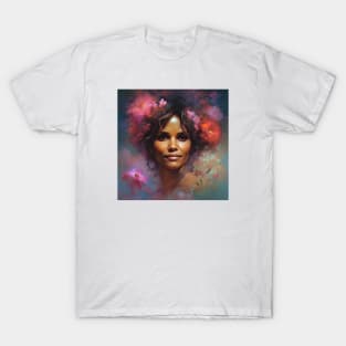 painting with Halle Berry T-Shirt